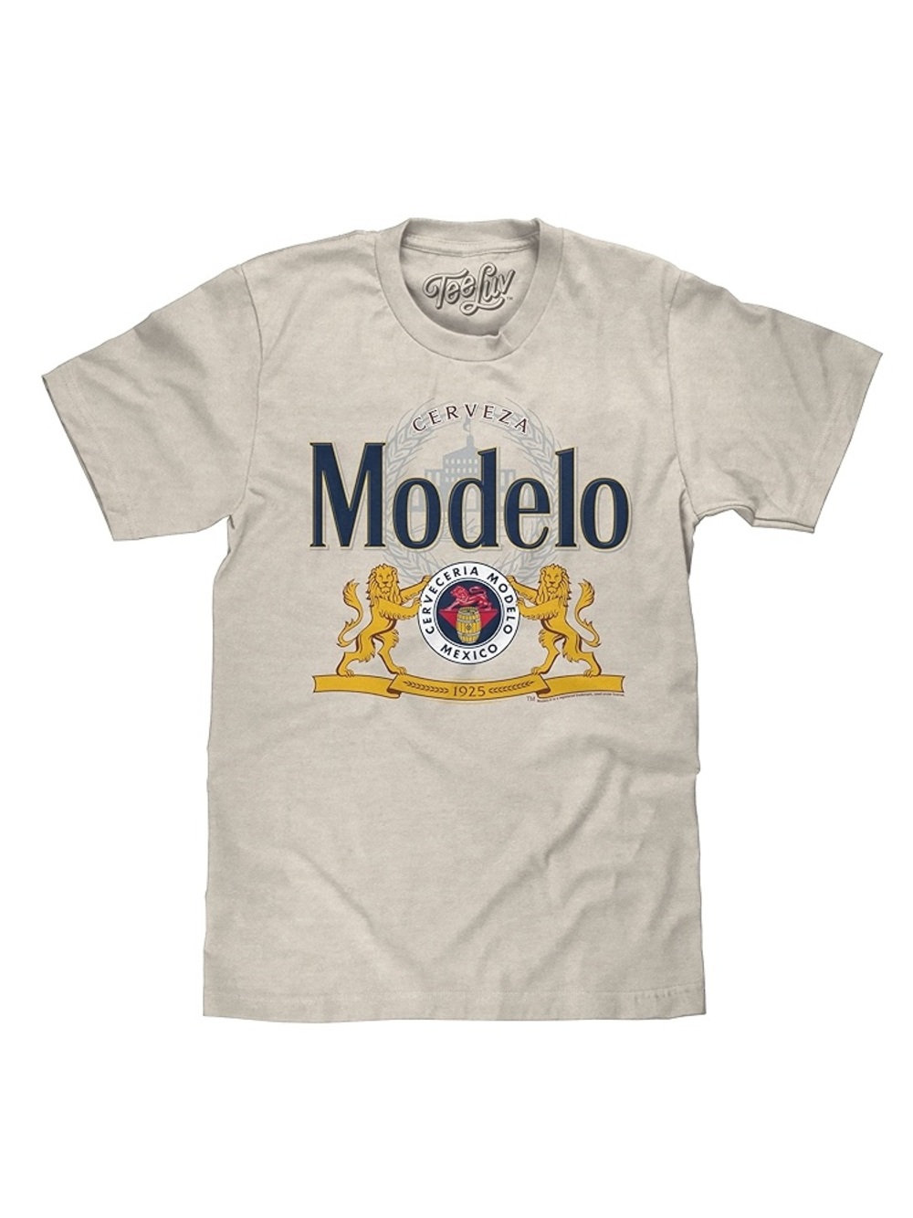 ⭐️ModelCo Short-Sleeve Graphic Tee in Cream with Red and Black Eagle⭐️